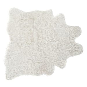 Alfombra blanca pelo