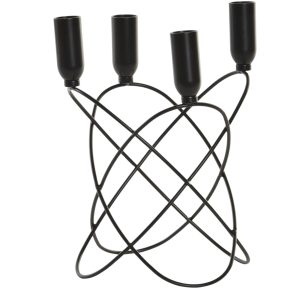 Candelabro negro metal átomo