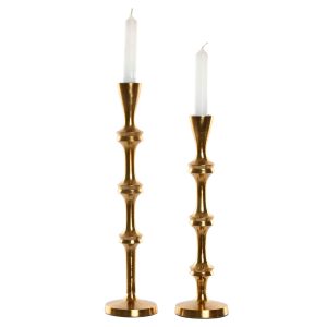 Conjunto dorado candelabro juntas planas