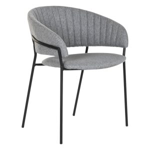 Sillón gris claro poliester