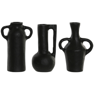SET 3 JARRONES NEGROS